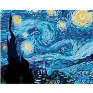 Maľovanie podľa čísel – Hviezdna noc (van Gogh), 100 × 80 cm, bez rámu a bez napnutia plátna - Maľovanie podľa čísel