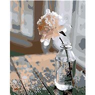Painting by Numbers - Flower in a Bottle, 80x100 cm, stretched canvas on frame - Painting by Numbers