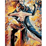 Painting by Numbers - Dancing Couple, 40x50 cm, stretched canvas on frame - Painting by Numbers