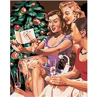 Painting by Numbers - Christmas Surprise, 40x50 cm, stretched canvas on frame - Painting by Numbers