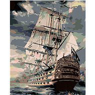 Painting by Numbers - Ship, 40x50 cm, stretched canvas on frame - Painting by Numbers