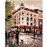 Painting by Numbers - Meeting on the Corner, 40x50 cm, stretched canvas on frame - Painting by Numbers