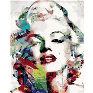 Malen nach Zahlen - Marilyn Monroe, 80x100 cm, ohne Rahmen und ohne Leinwand - Malen nach Zahlen