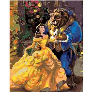 Painting by Numbers - Beauty and the Beast, 80x100 cm, stretched canvas on frame - Painting by Numbers