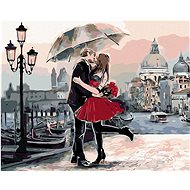 Painting by Numbers - Lovers in Venice, 50x40 cm, stretched canvas on frame - Painting by Numbers