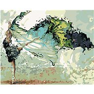Painting by numbers - Dancer with a veil, 50x40 cm, without frame and without switching off the canv - Painting by Numbers