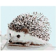 Painting by Numbers - Hedgehog, 50x40 cm, without frame and without turning off the canvas - Painting by Numbers