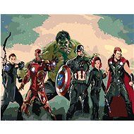 Painting by Numbers - Avengers Assemble, 100x80 cm, off canvas on frame - Painting by Numbers