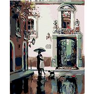 Painting by Numbers - Farewell at the Gate, 40x50 cm, stretched canvas on frame - Painting by Numbers