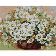 Painting by Numbers - Daisy Flower, 50x40 cm, stretched canvas on frame - Painting by Numbers