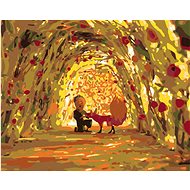 Painting by numbers - The Little Prince in the tunnel of roses, 50x40 cm, without frame and without  - Painting by Numbers