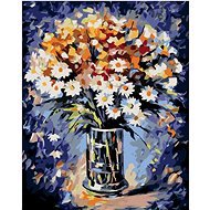 Painting by Numbers - Bouquet with Daisies, 80x100 cm, stretched canvas on frame - Painting by Numbers