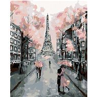 Painting by Numbers - Blooming Paris, 40x50 cm, stretched canvas on frame - Painting by Numbers