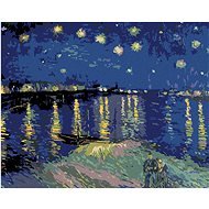 Painting by Numbers - Starry Night over the Rhône (van Gogh), 50x40 cm, stretched canvas on frame - Painting by Numbers