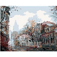 Painting by Numbers - Dark Town, 50x40 cm, stretched canvas on frame - Painting by Numbers