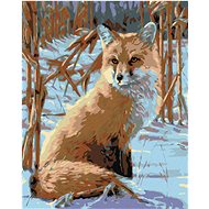 Painting by Numbers - Looking Fox, 40x50 cm, stretched canvas on frame - Painting by Numbers