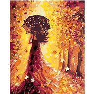 Painting by numbers - Woman with an umbrella, 40x50 cm, without frame and without switching off the  - Painting by Numbers