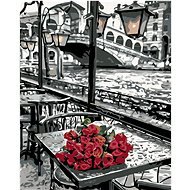 Maľovanie podľa čísel - Ruže z Benátok, 40 x 50 cm, napnuté plátno na ráme - Maľovanie podľa čísel