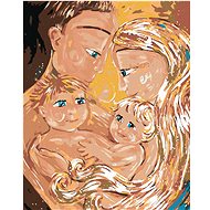 Painting by Numbers - Family, 40x50 cm, stretched canvas on frame - Painting by Numbers