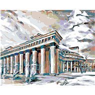 Painting by Numbers - Greek Building, 50x40 cm, stretched canvas on frame - Painting by Numbers