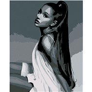 Painting by Numbers - Beauty in Shades of Grey, 40x50 cm, stretched canvas on frame - Painting by Numbers