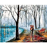 Painting by Numbers - On a Walk by the Water, 100x80 cm, stretched canvas on frame - Painting by Numbers