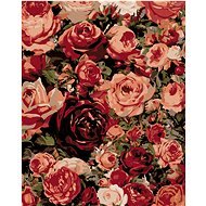 Painting by Numbers - Roses, 40x50 cm, stretched canvas on frame - Painting by Numbers