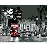 Malen nach Zahlen - Londoner Bus, 50x40 cm, Leinwand auf Keilrahmen - Malen nach Zahlen