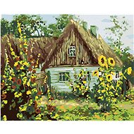 Painting by Numbers - Cottage with shingle roof, 50x40 cm, stretched canvas on frame - Painting by Numbers