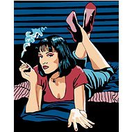 Painting by Numbers - Mia Wallace, 40x50 cm, stretched canvas on frame - Painting by Numbers