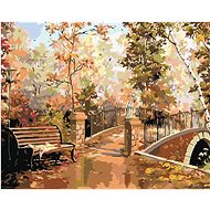 Painting by Numbers - Park Bench, 50x40 cm, stretched canvas on frame - Painting by Numbers