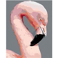 Painting by Numbers - Pink Flamingo, 40x50 cm, stretched canvas on frame - Painting by Numbers
