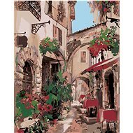 Painting by Numbers - Italian Alley, 40x50 cm, stretched canvas on frame - Painting by Numbers