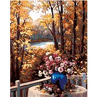 Painting by Numbers - View from the Terrace, 40x50 cm, stretched canvas on frame - Painting by Numbers