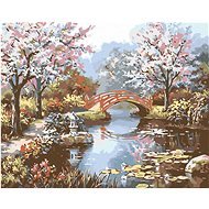 Painting by Numbers - Japanese Garden, 50x40 cm, stretched canvas on frame - Painting by Numbers