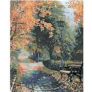Painting by Numbers - Park in November, 40x50 cm, stretched canvas on frame - Painting by Numbers