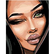 Painting by Numbers - Winking, 40x50 cm, stretched canvas on frame - Painting by Numbers