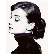 Painting by Numbers - Audrey Hepburn I, 80x100 cm, stretched canvas on frame - Painting by Numbers