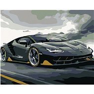 Painting by numbers - Lamborghini, 100x80 cm, canvas on frame - Painting by Numbers