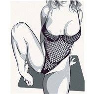 Painting by Numbers - Seductive Body, 40x50 cm, stretched canvas on frame - Painting by Numbers
