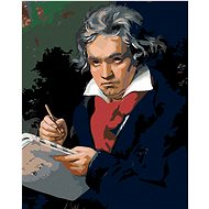 Painting by Numbers - Ludwig van Beethoven, 40x50 cm, stretched canvas on frame - Painting by Numbers