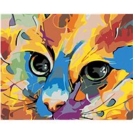 Painting by Numbers - Cat's View I., 50x40 cm, stretched canvas on frame - Painting by Numbers