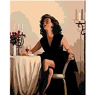 Painting by Numbers - Waiting Before Dinner, 40x50 cm, stretched canvas on frame - Painting by Numbers