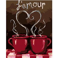Painting by Numbers - French Coffee, 40x50 cm, stretched canvas on frame - Painting by Numbers