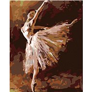 Painting by numbers - Ballerina standing on one leg, 40x50 cm, canvas on frame - Painting by Numbers