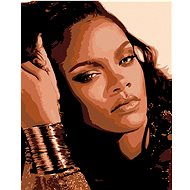Painting by Numbers - Rihana, 40x50 cm, stretched canvas on frame - Painting by Numbers
