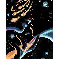 Painting by Numbers - Space Kiss, 40x50 cm, stretched canvas on frame - Painting by Numbers