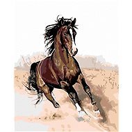 Painting by Numbers - Brown man in sand, 40x50 cm, without frame and without canvas switching off - Painting by Numbers