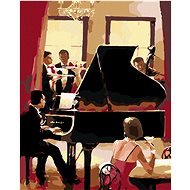 Painting by Numbers - The Pianist, 40x50 cm, stretched canvas on frame - Painting by Numbers