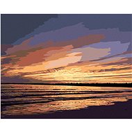 Painting by Numbers - Romantic Sunset, 50x40 cm, stretched canvas on frame - Painting by Numbers